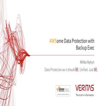 AWSome Data Protection with Backup Exec