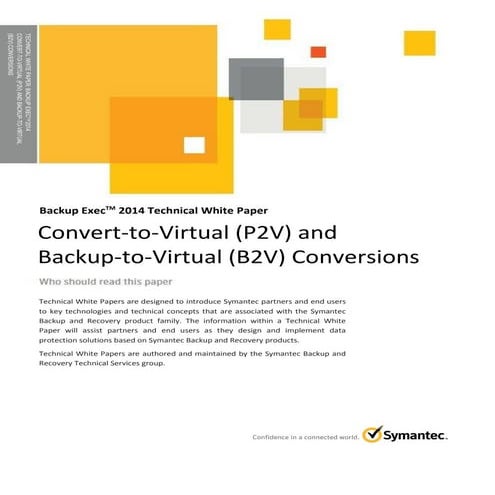 Physical to Virtual (P2V) & Backup to Virtual (B2V) Conversions with Backup E...