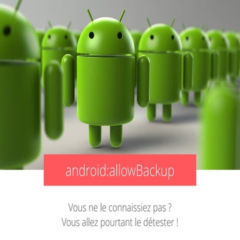 Android BackupManager