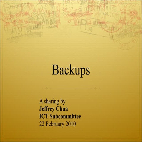 Backups Sharing