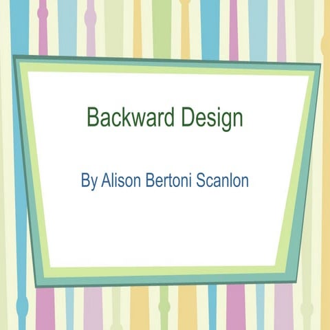 Backward Design