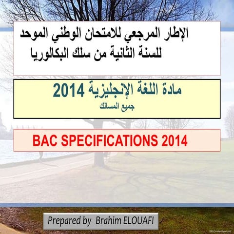 BAC SPECS - changes made 2014 exam b.pptx