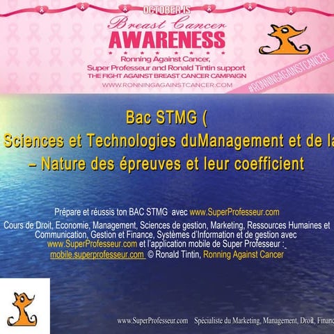 Bac STMG – Nature des épreuves et leur coefficient – Prépare et réussis BAC S...