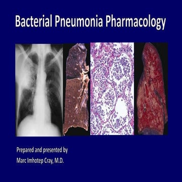 Bacterial pneumonia pharmacology