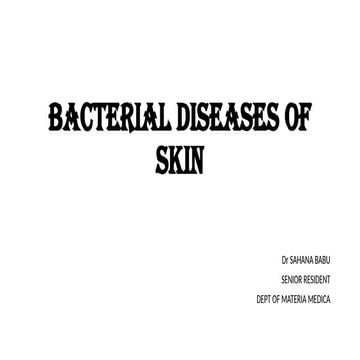 bacterial and viral skin infections - ppt