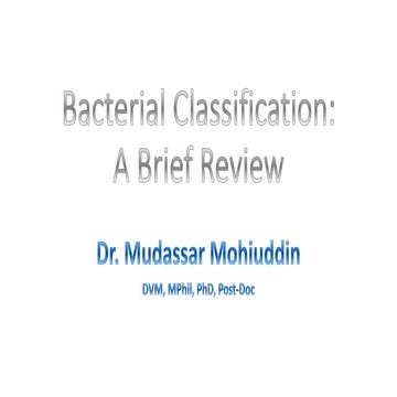 bacterial classification on the base of different mood