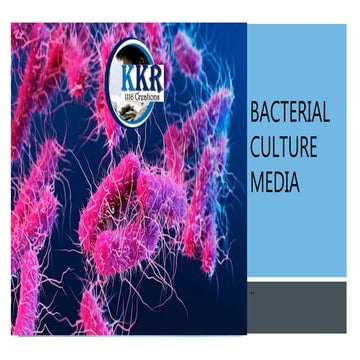 Bacterial culture media 
