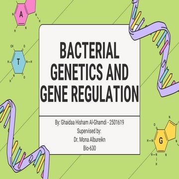 Bacterial genetics and gene regulation Lecture (3).pdf