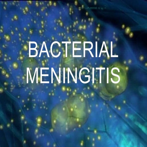 Bacterial meningitis 