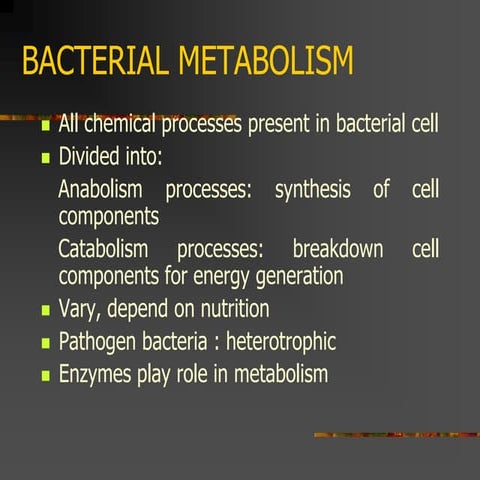 Bacterial metabolism3