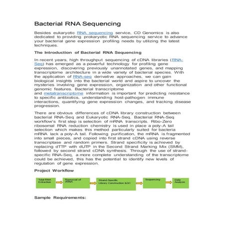 Bacterial rna sequencing