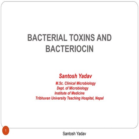 Bacterial  toxin and bacteriocin