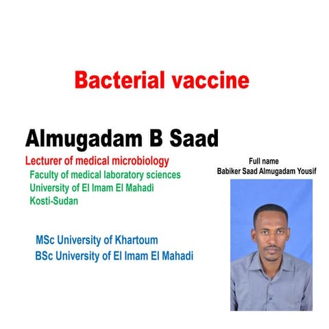 Bacterial vaccine 