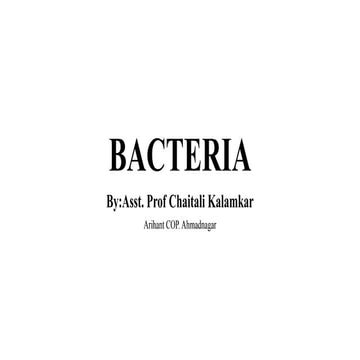 Bacteria ppt