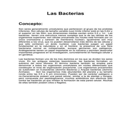 Bacterias 