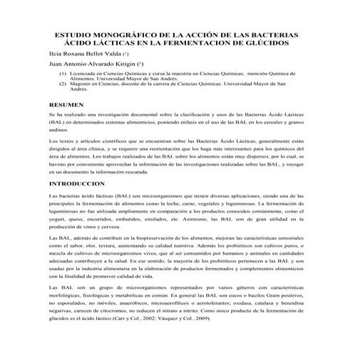 Bacterias acido lacticas bellot