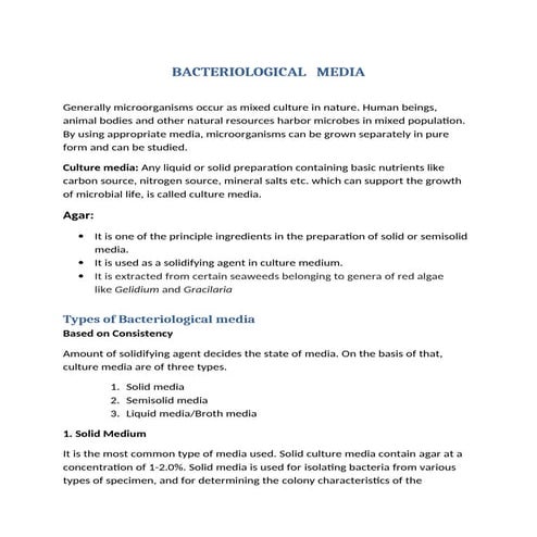 Bacteriological media (types, choice of media) .docx