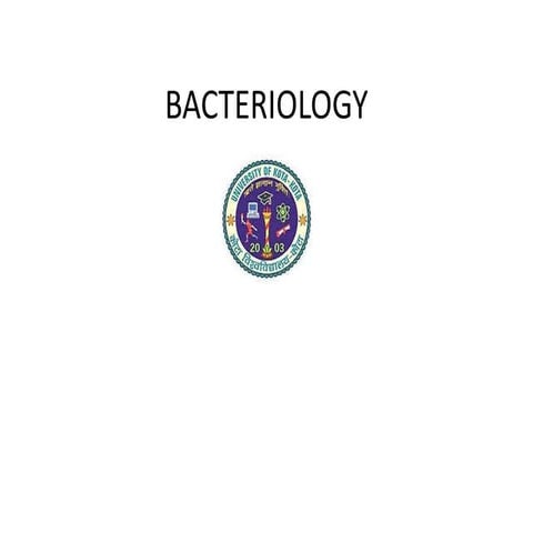 Bacteriology
