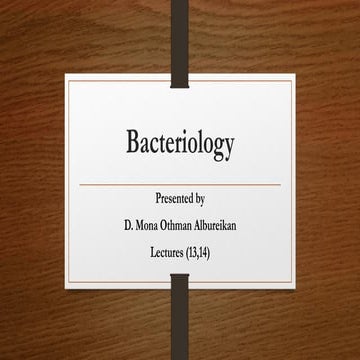 Bacteriology 7, Antibiotics 