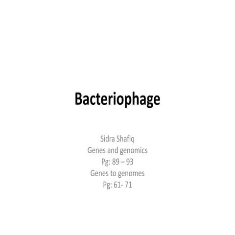 Bacteriophage