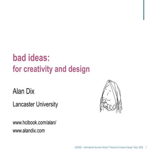 bad ideas: for creativity and design