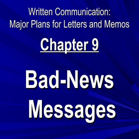 Bad newsmessages | PDF
