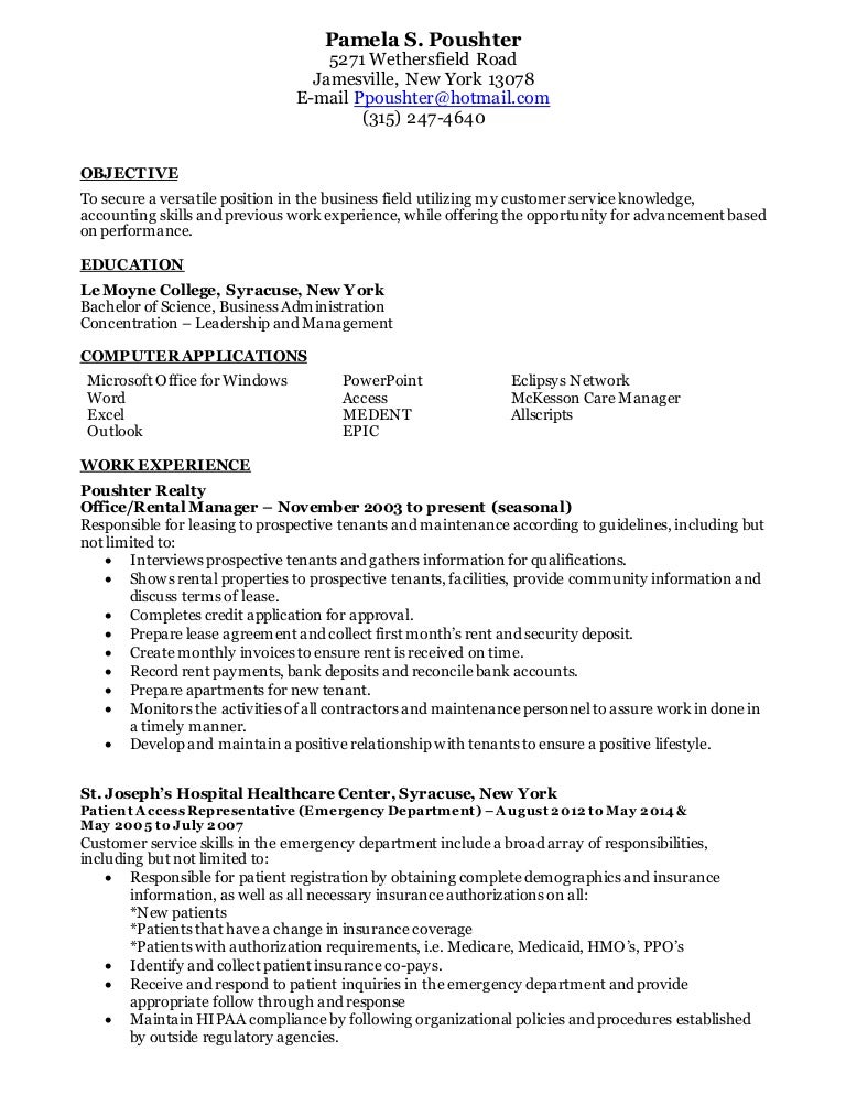 patient access resume