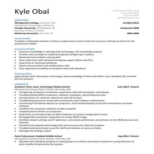 Kyle's IT Resume(12:30) | PDF