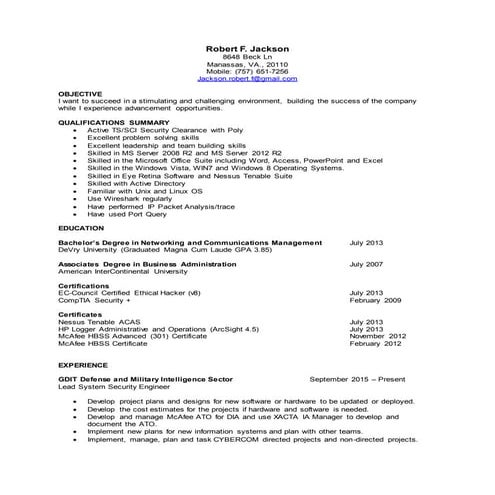 Jacksons Resume_21March16