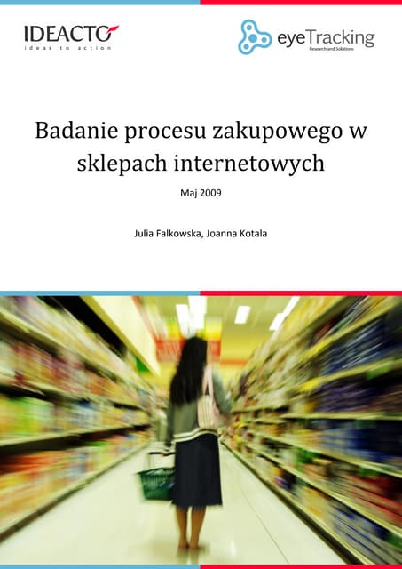 Badanie procesu zakupowego w sklepach internetowych