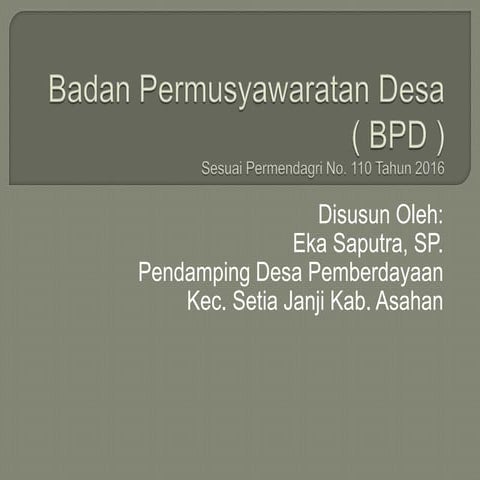 Badan permusyawaratan desa