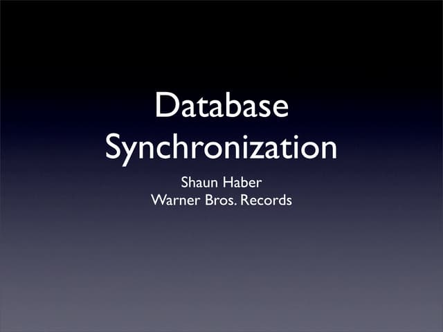 BADCamp 2008 DB Sync