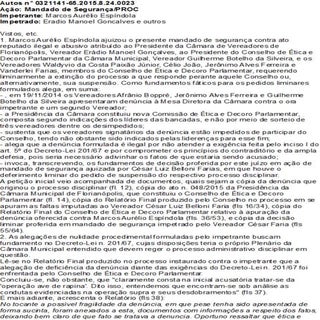 Liminar de suspensão do processo de...