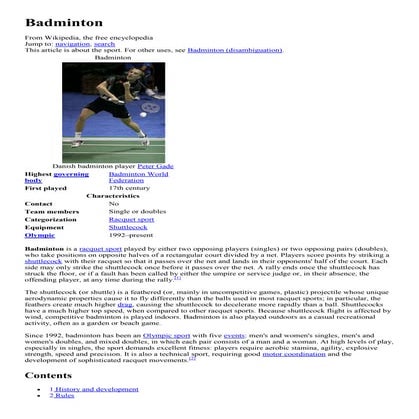 Badminton