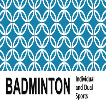 Physical Education (BADMINTON)