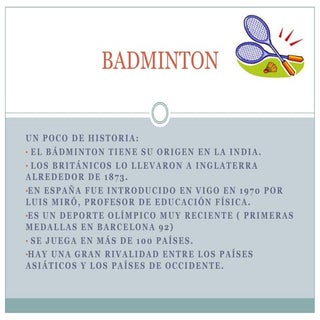 Badminton power point