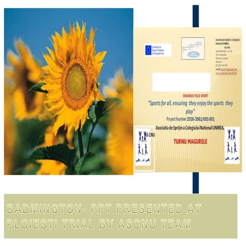 BADMINTON Presentation AT PLOIESTI TRIAL.ppt