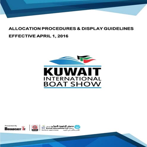 Allocation procedures display guidelines for KIBS-KW