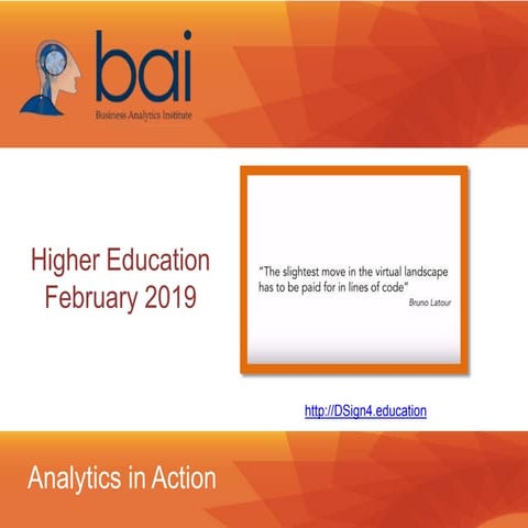 Analytics in Action - Education