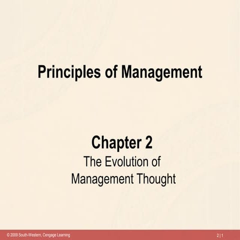 Ba evolution of management