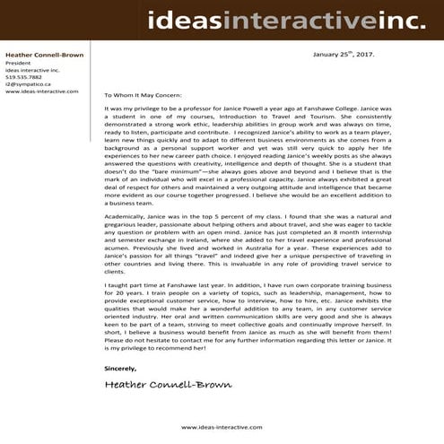 Shannon letter of rec | DOC