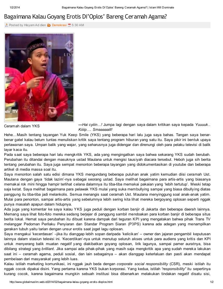 Bagaimana Kalau Goyang Erotis Di Oplos Bareng Ceramah Agama Bagaimana Kalau Goyang Erotis Di Oplos Bareng Ceramah Agama