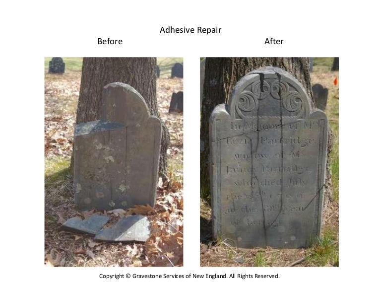 Before and After Gravestone Restoration and Repair
