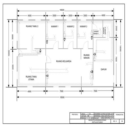 Bagan pelaksanaan denah instalasi rumah