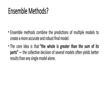 Ensemble learning multiple machine learning models | PPT