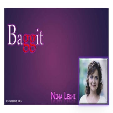 Nina Lekhi - Baggit | PPTX