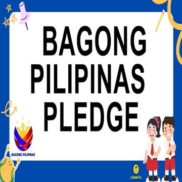 Bagong Pilipinas Pledge in Power pointpptx