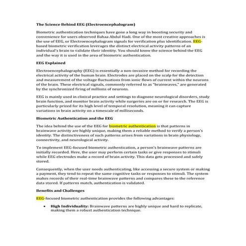 Role of Biometrics in Law Enforcement | PDF