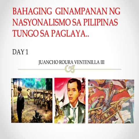 Bahaging Ginampanan ng Nasyonalismo sa Pilipinas COT-RPMS Aligned