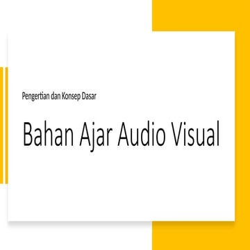 Materi SUmber Belajar| Bahan Ajar Audio Visual